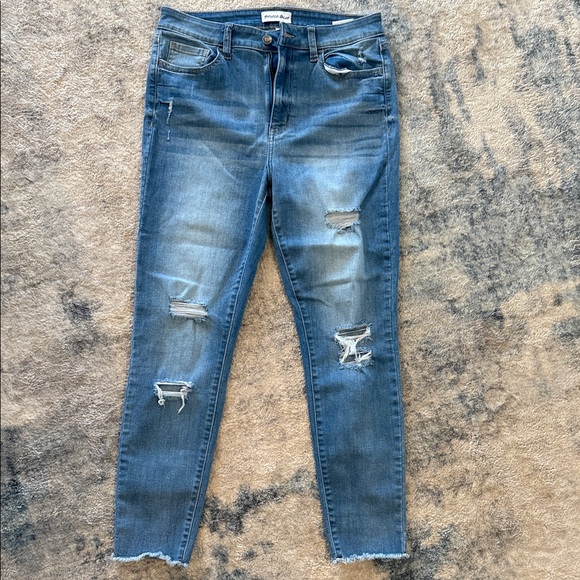 studio blue Denim - Denim Ripped Skinny Jeans in Blue